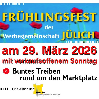 Infostand Frühlingsfest Jülich am 29.03.2026 - Infostand Frühlingsfest Jülich am 29.03.2026