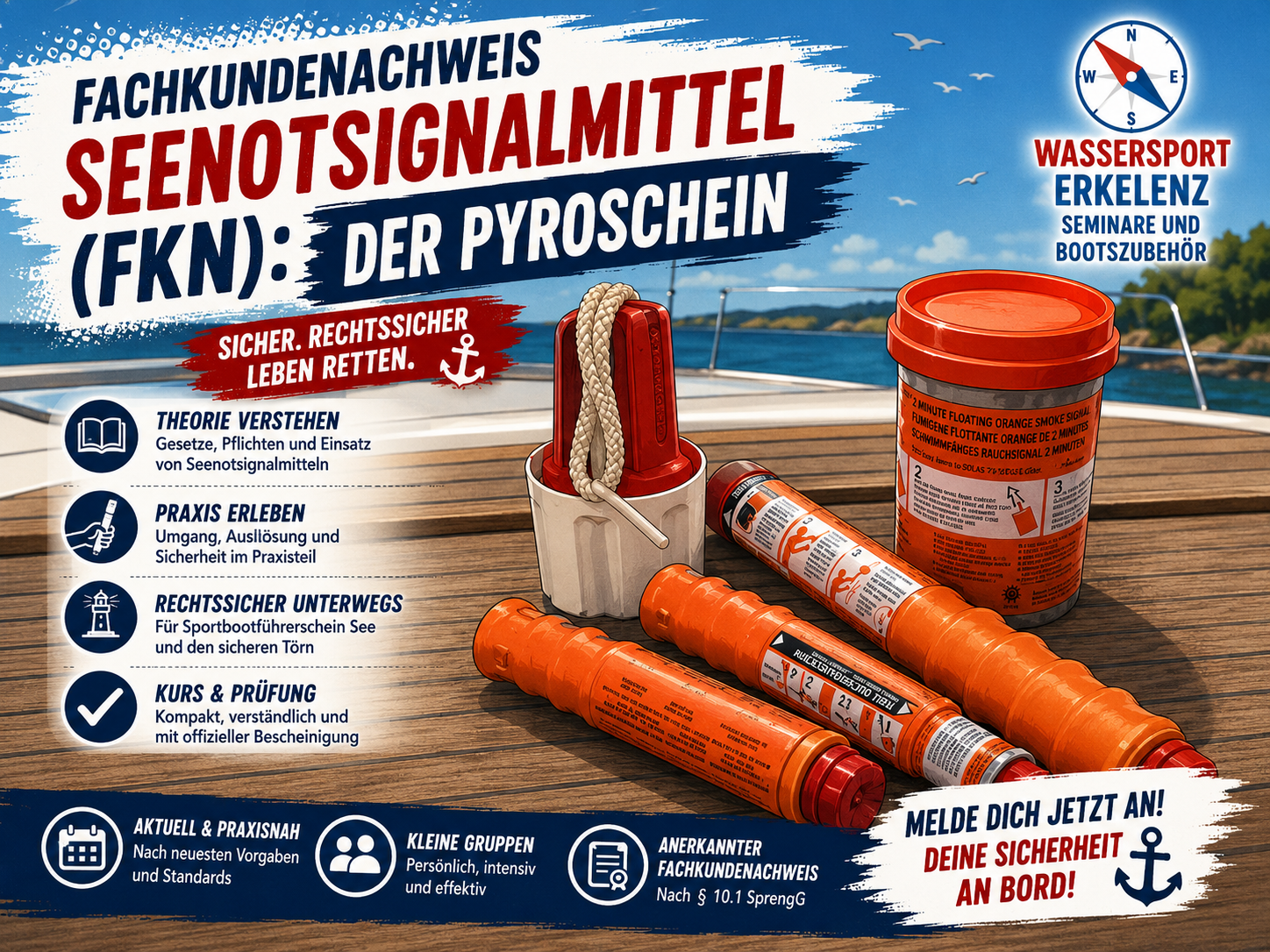 Fachkundenachweis Seenotsignalmittel