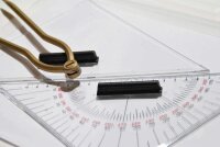 Bootszubehör-Erkelenz, Navigationsbesteck, 27 cm, für Ausbildungszwecke