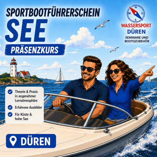 Sportbootführerschein See - Wochenend-Intensiv-Kurs (Präsenzkurs) DÜREN