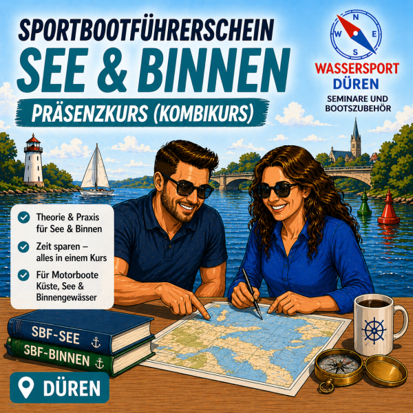 Sportbootführerschein See & Binnen - Wochenend-Intensiv-Kurs (Präsenzkurs) DÜREN